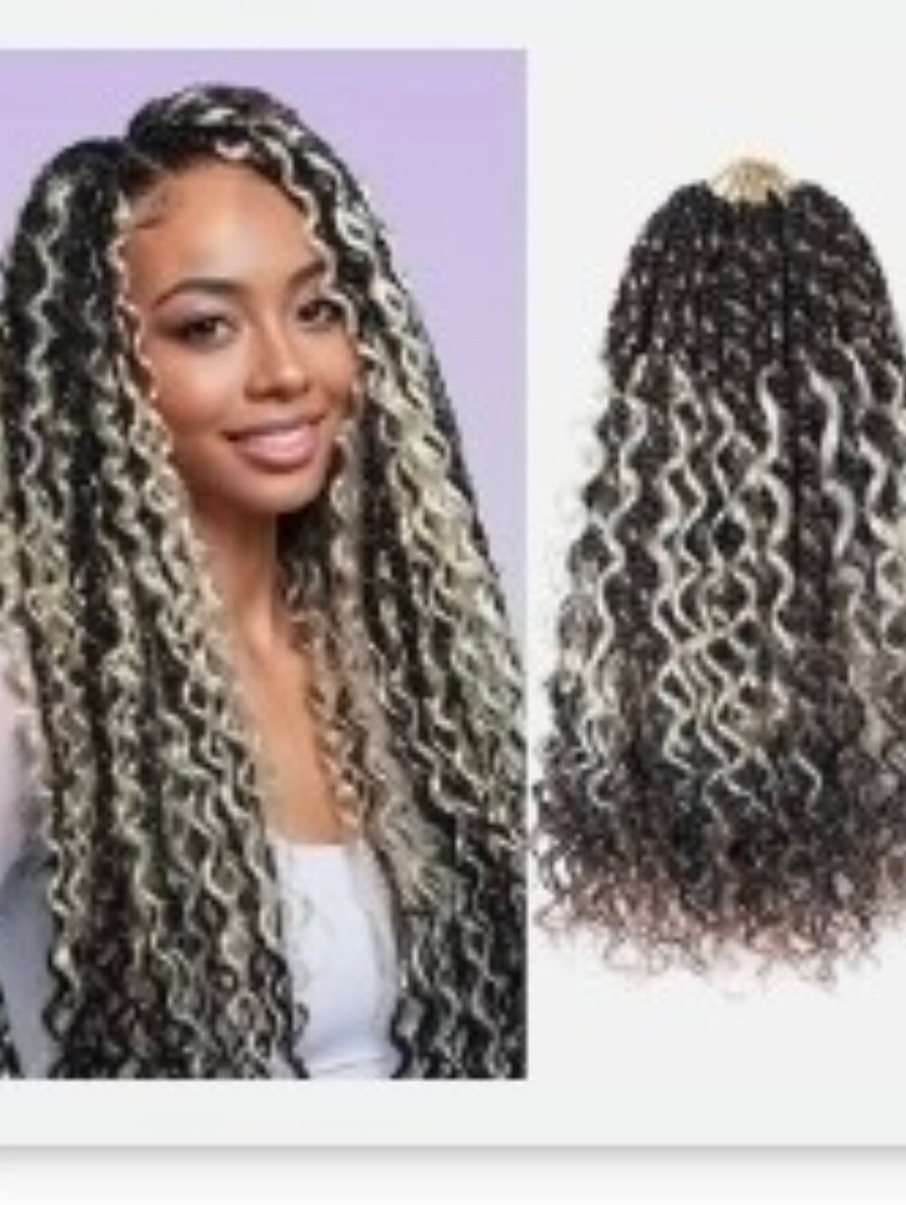 NEW - Salanno 14" Crochet Boho Braids (9pks/117pcs total) (Color: 1B/27/613)